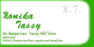 monika tassy business card